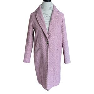Christian Siriano Textured Pink Trench Coat